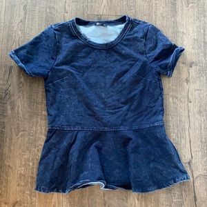 Lumiere Jean peplum top- size M